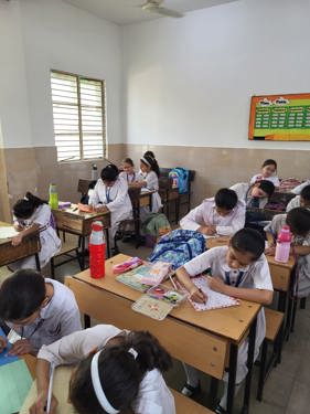 writing and poem recitation